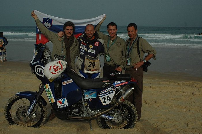 22.01.2007 Žiga, Miran, Branko in Darij <br><i>foto Branko B.</i>